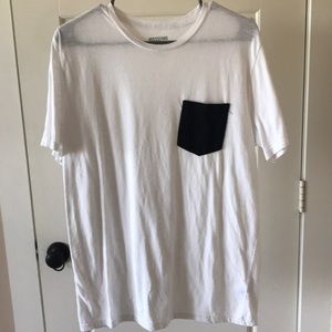 White and black pocket t-shirt